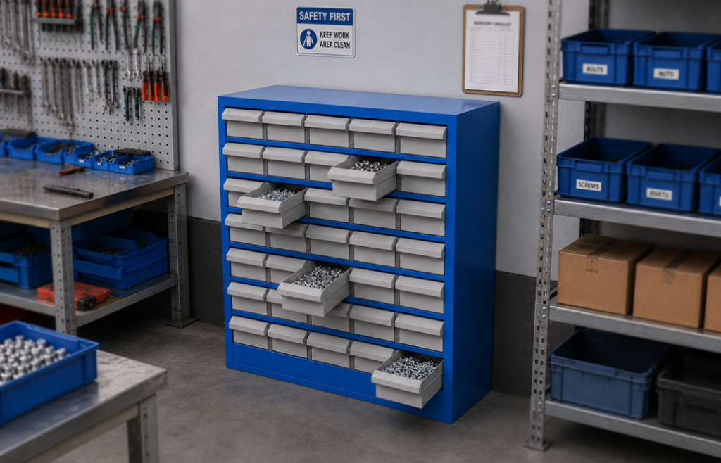 Small parts storage and classification